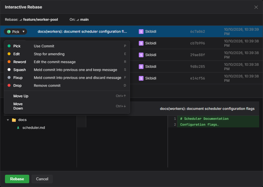 Interactive Rebase